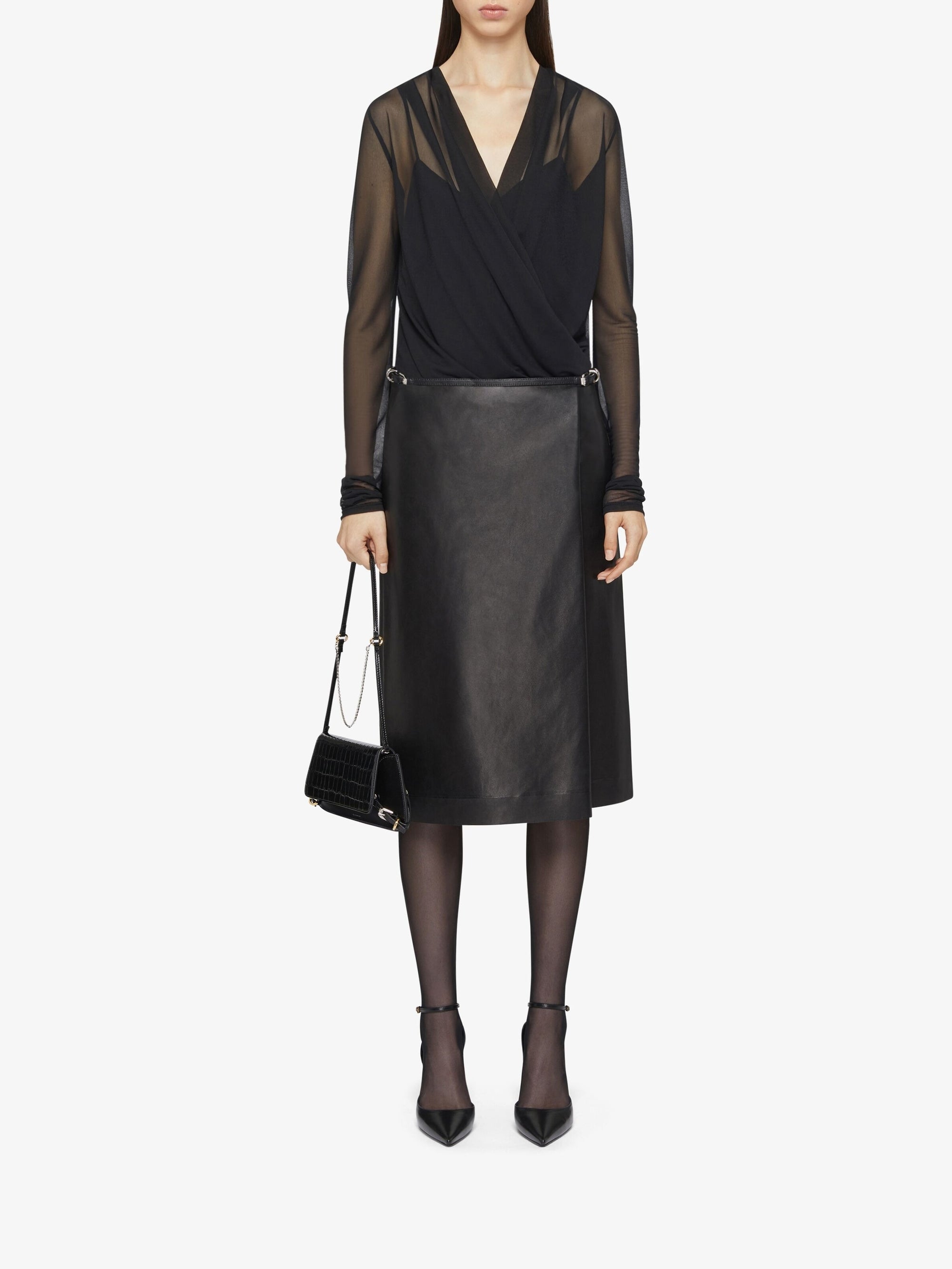 Blouse drapée - Black