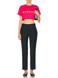 T-shirt cropped Givenchy Archetype - Raspberry