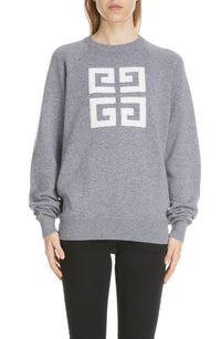 Pull 4G en cachemire - Grey & Ecru