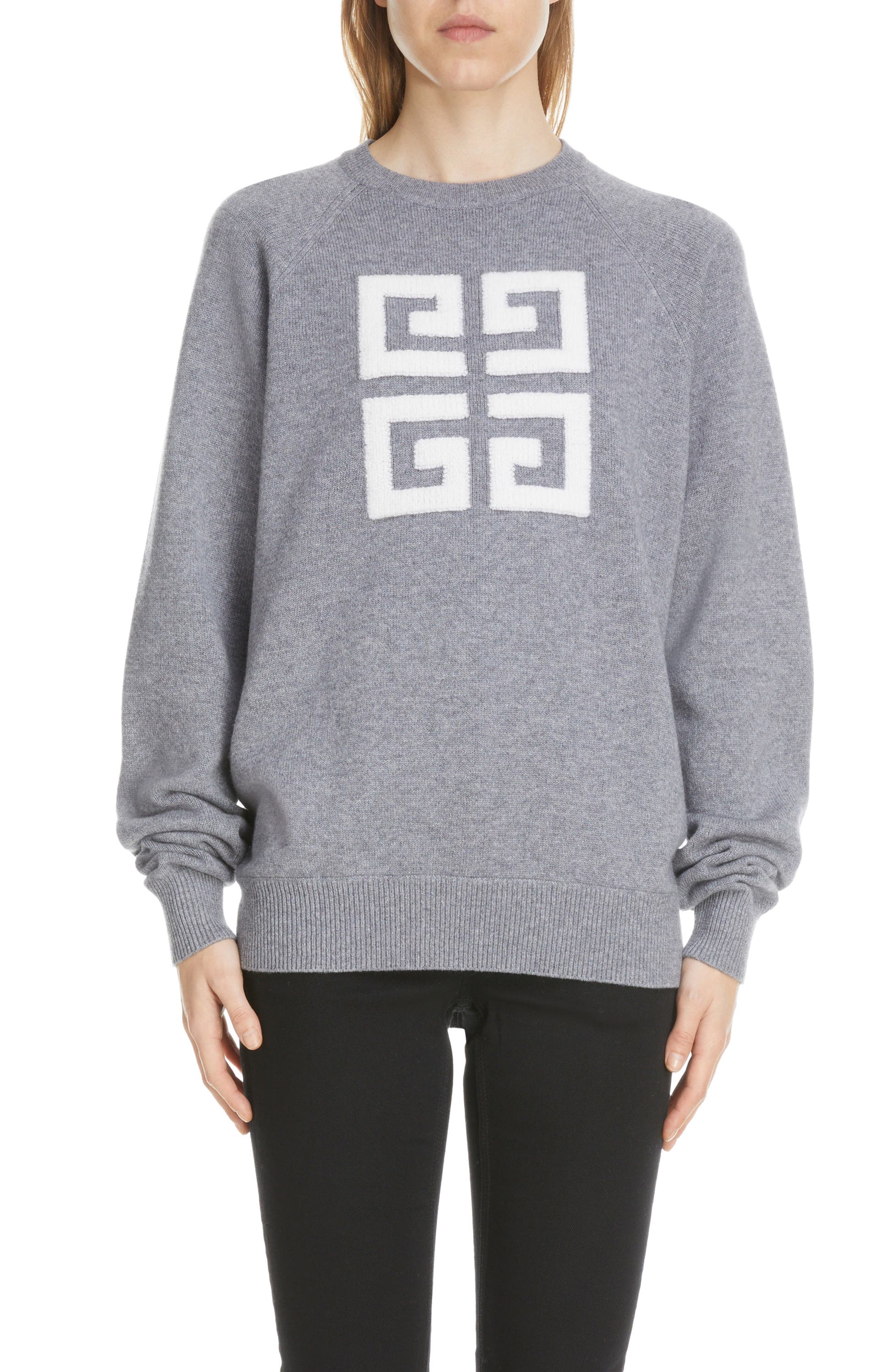 Pull 4G en cachemire - Grey & Ecru