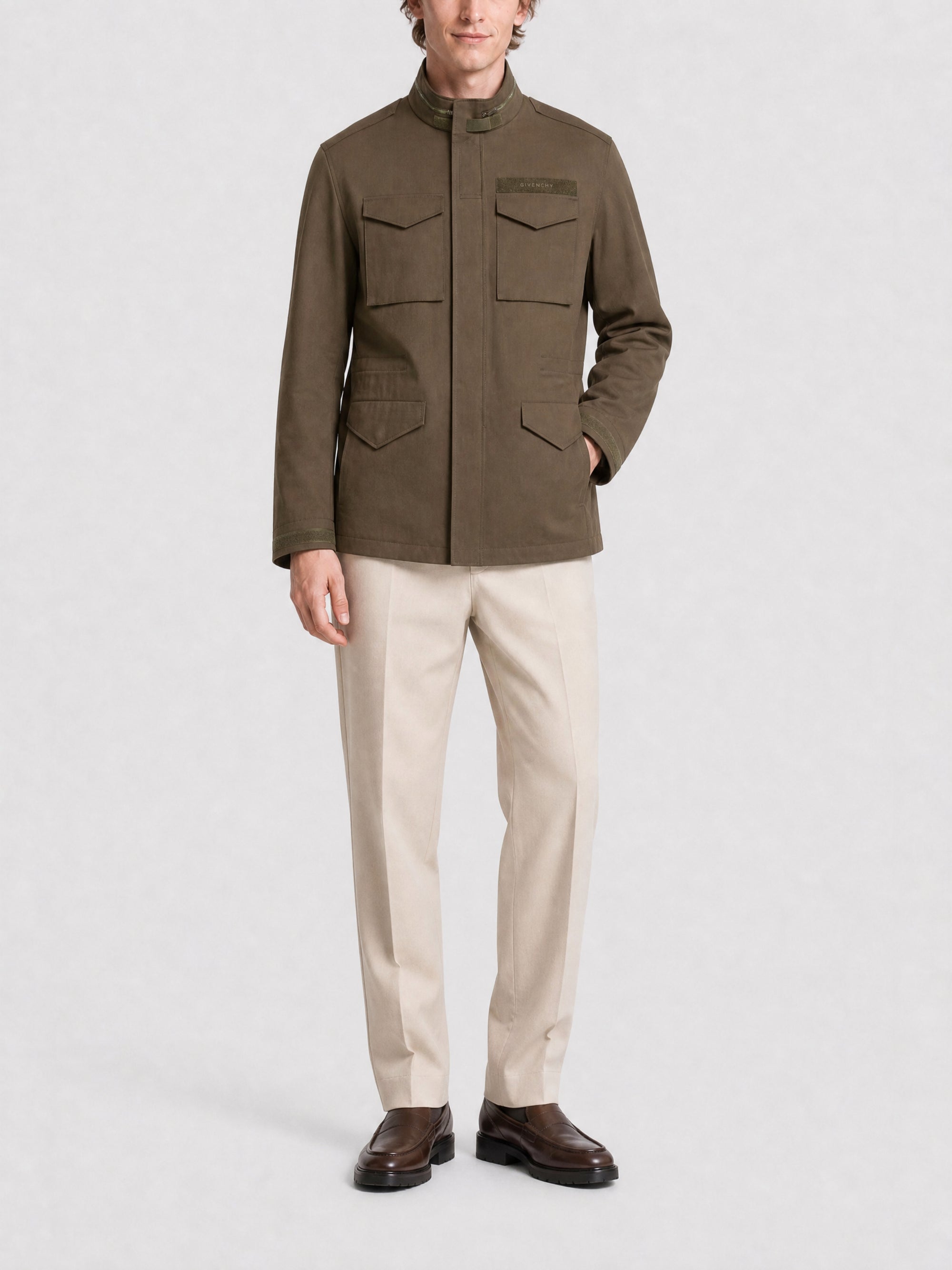 Parka en toile de coton - Olive Green