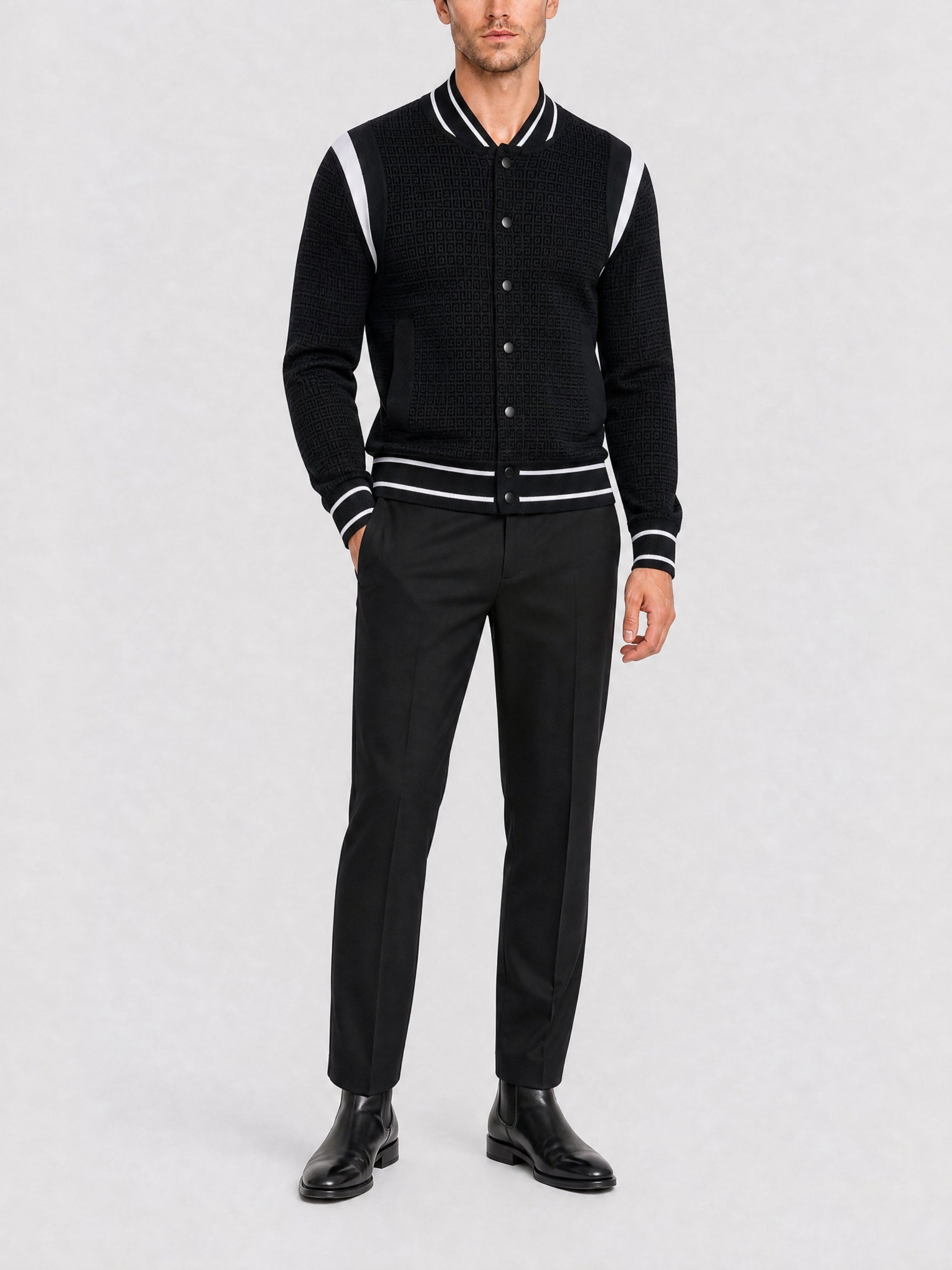 Bomber en maille - Black