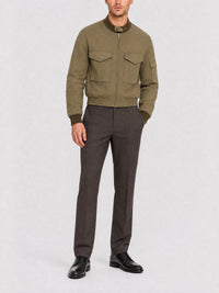 Bomber militaire court - Olive Green