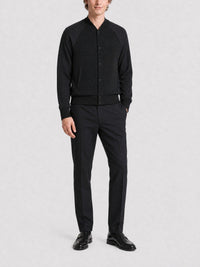 Veste varsity en laine - Black