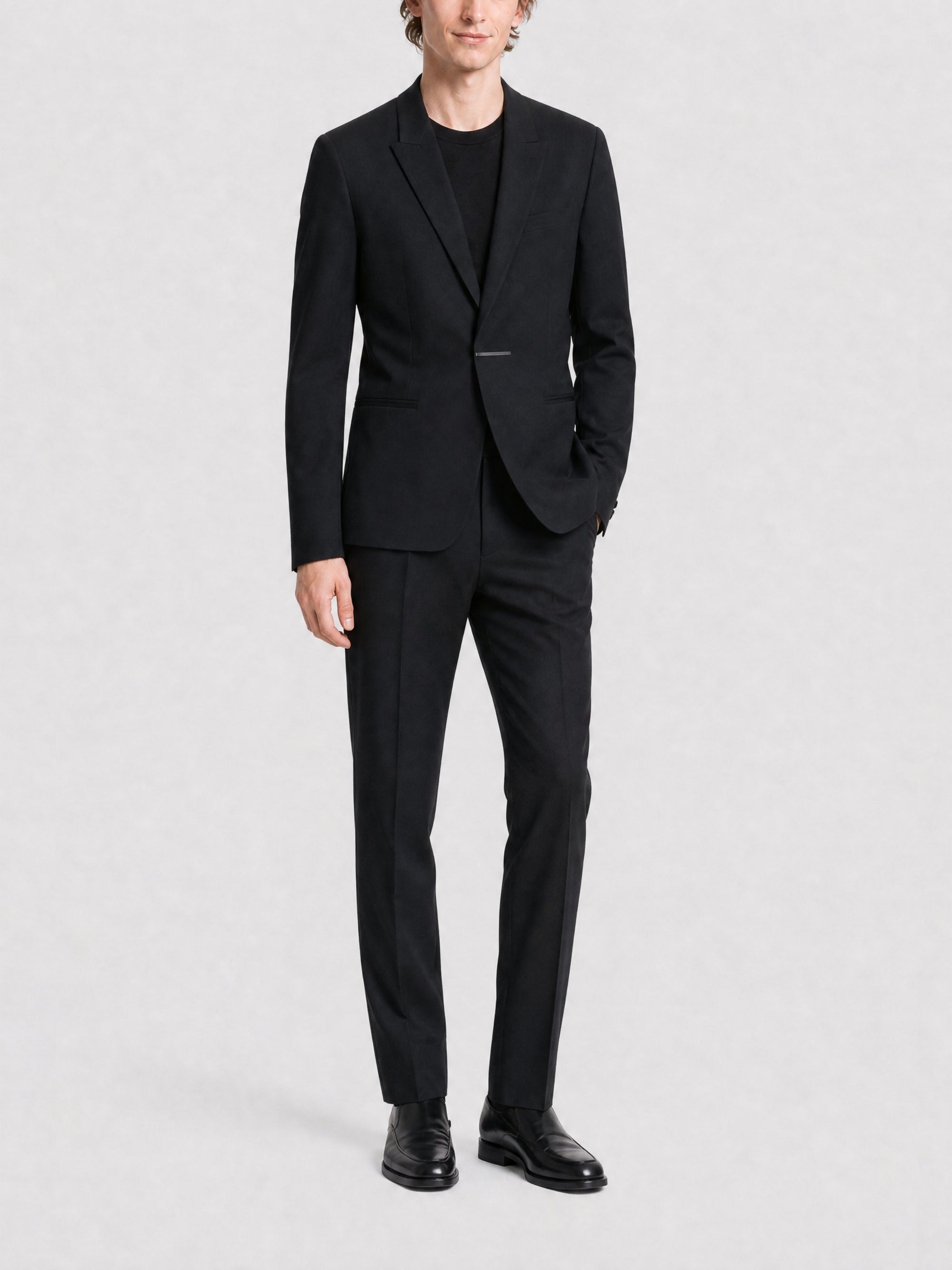 Veste Slim en laine - Black