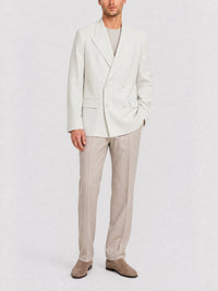 Veste ample en laine - Chalk White