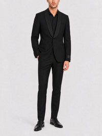 Veste cintrée Monogram en laine - Black