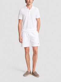 Bermuda en molleton - White & Silvery