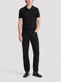 Pantalon carpenter en denim - Black