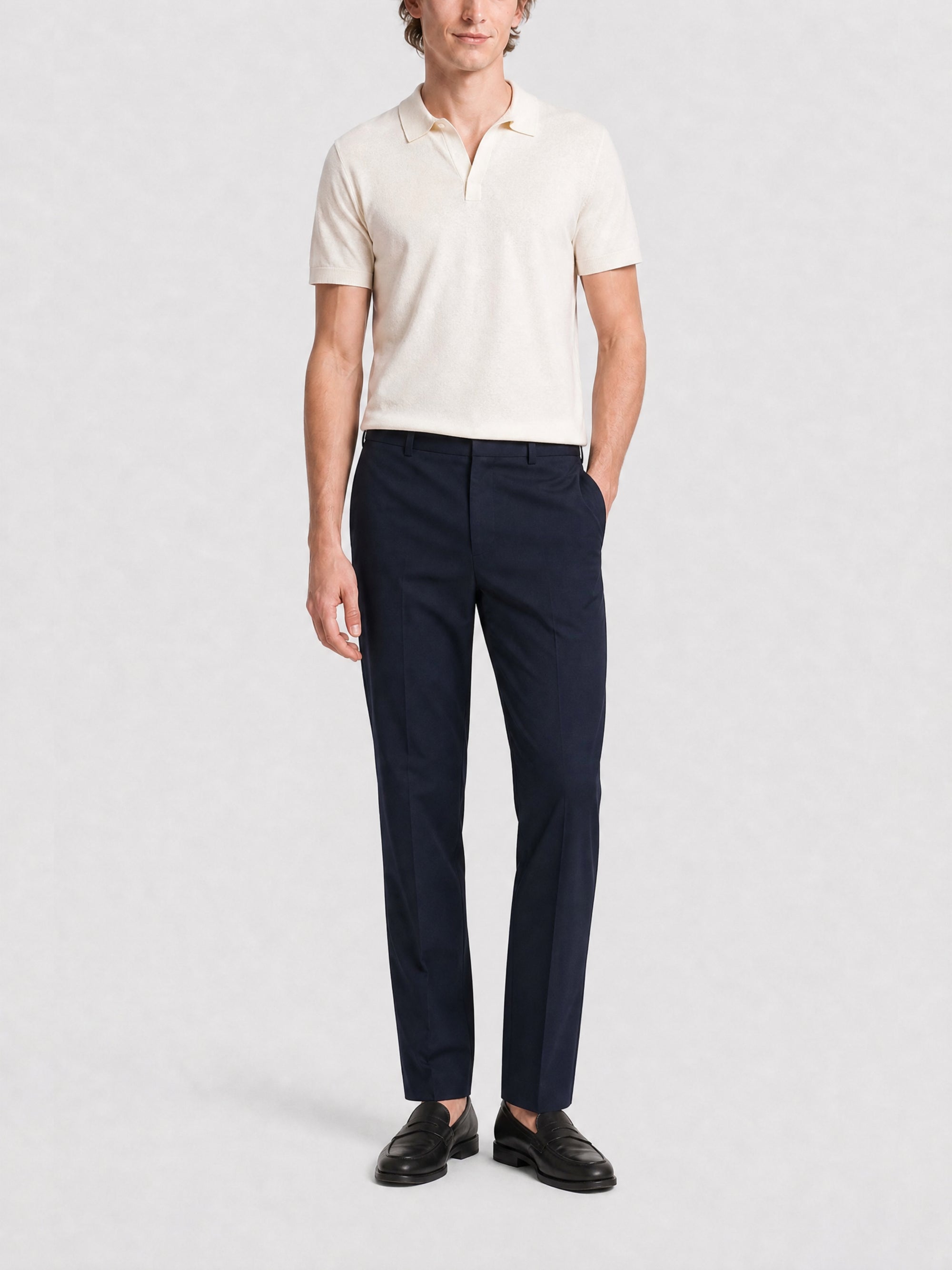 Pantalon chino à détail 4G - Night Blue