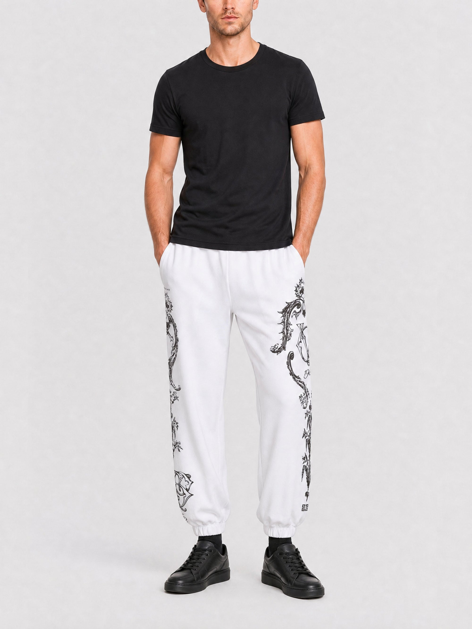 Pantalon de jogging Crest en molleton - White