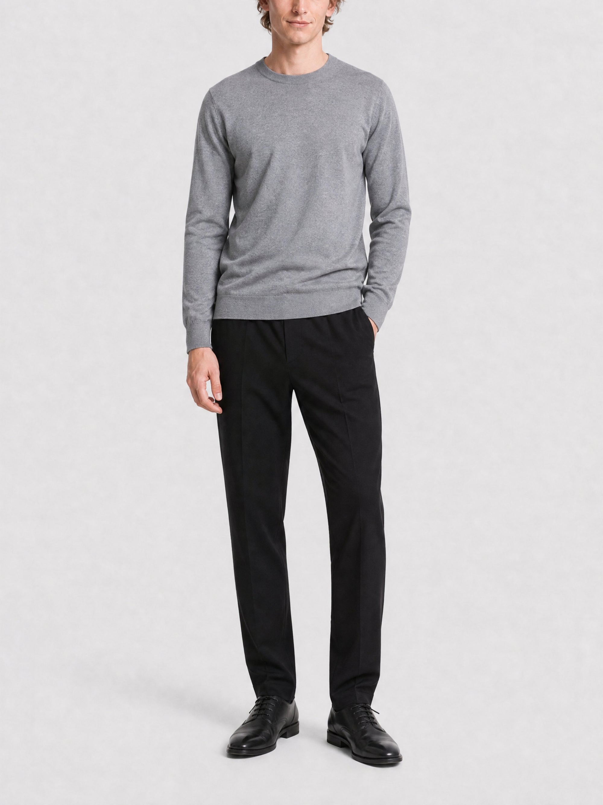 Pantalon de jogging Slim en laine - Black