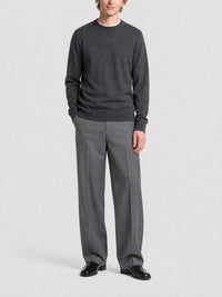 Pantalon extra large en laine - Medium Grey