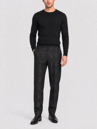 Pantalon habillé droit en laine - Charcoal