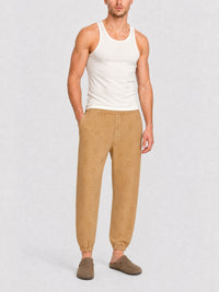 Pantalon de jogging en jean - Beige