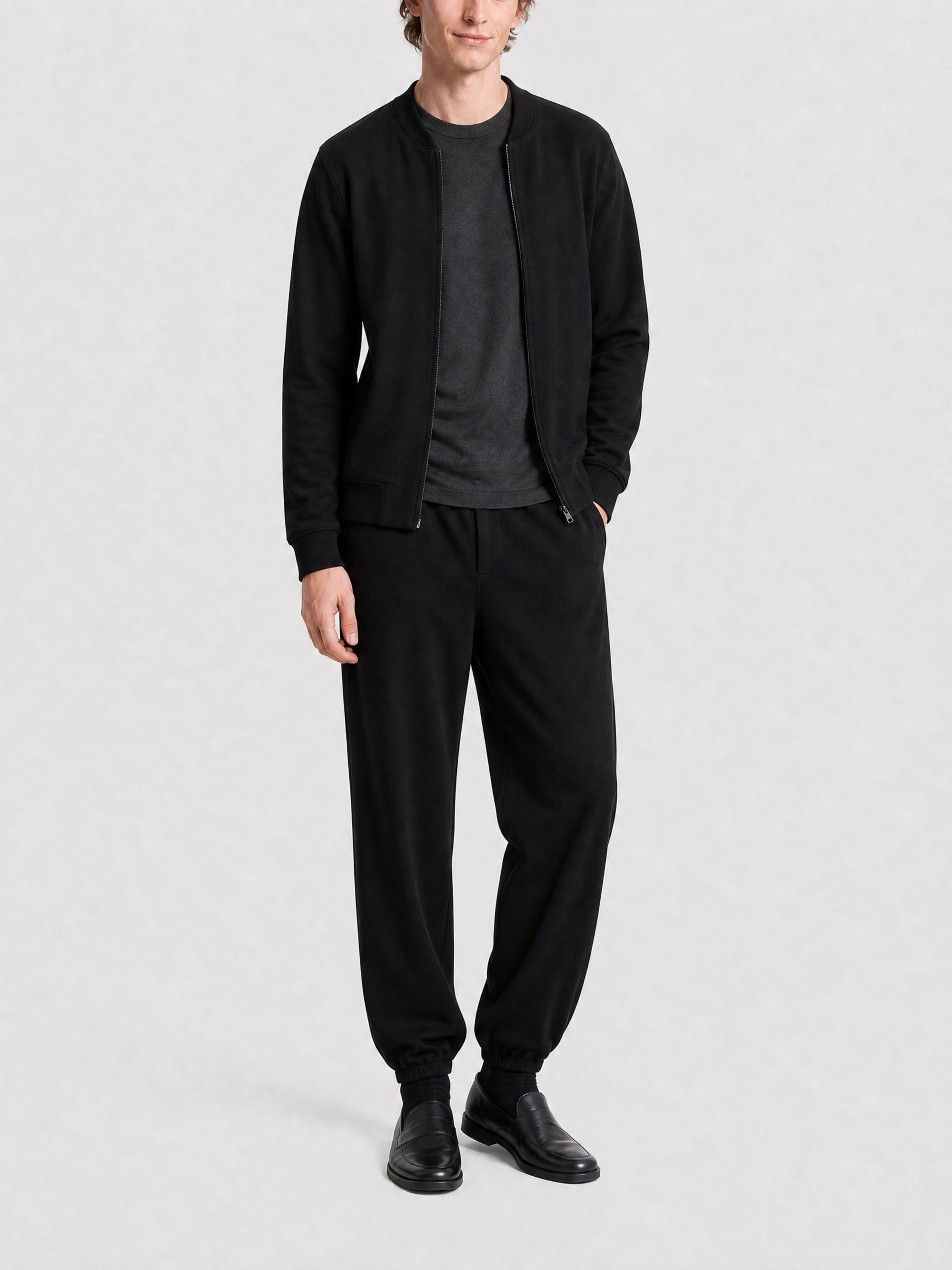 Pantalon assorti à la veste en laine - Black