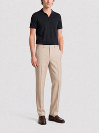 Pantalon détail métal en laine - Light Beige