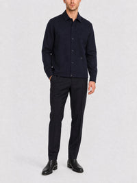 Surchemise en laine - Night Blue