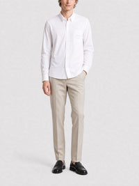 Chemise coupe classique boutonnée - White