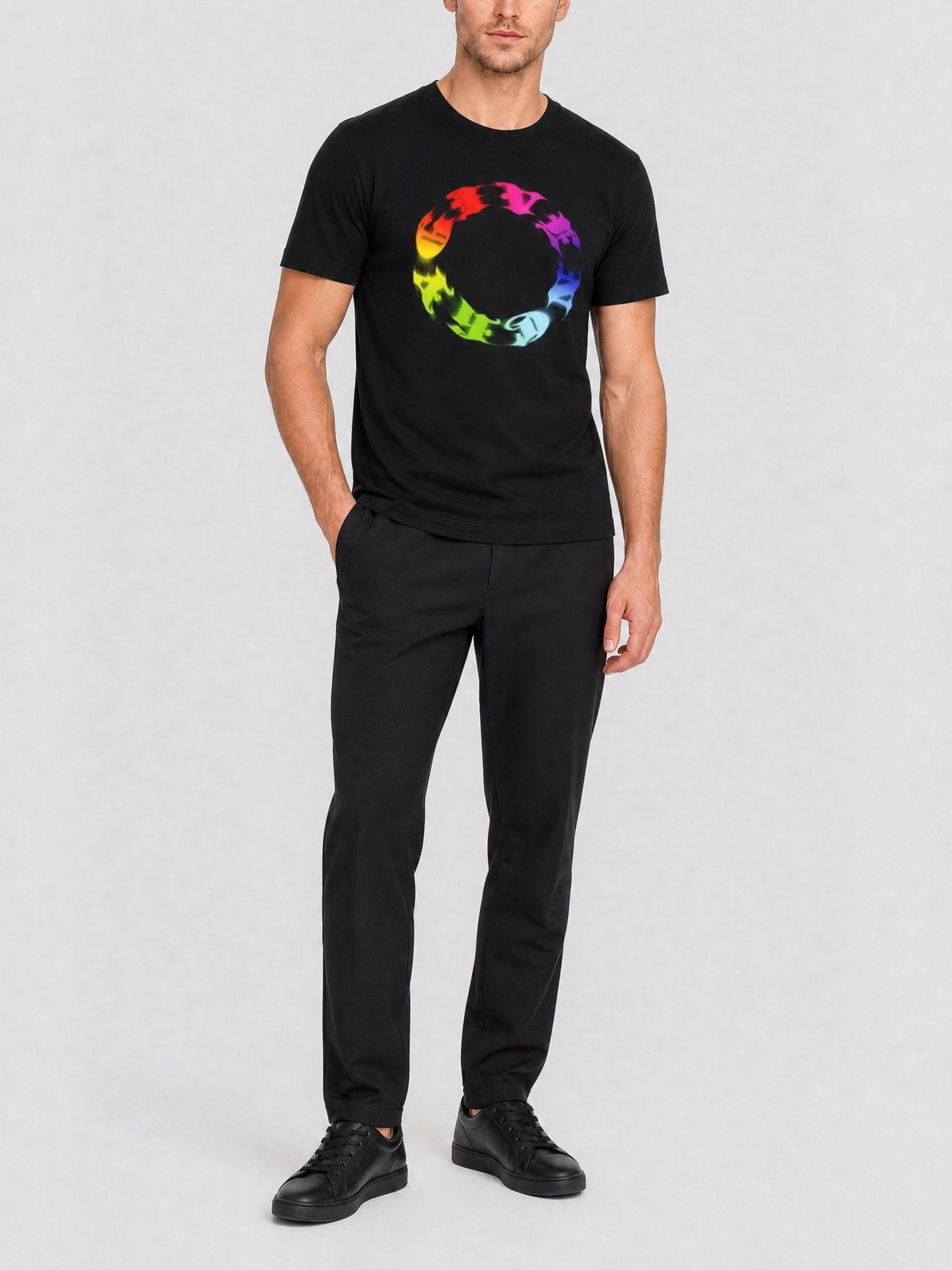 T-shirt avec impression - Black