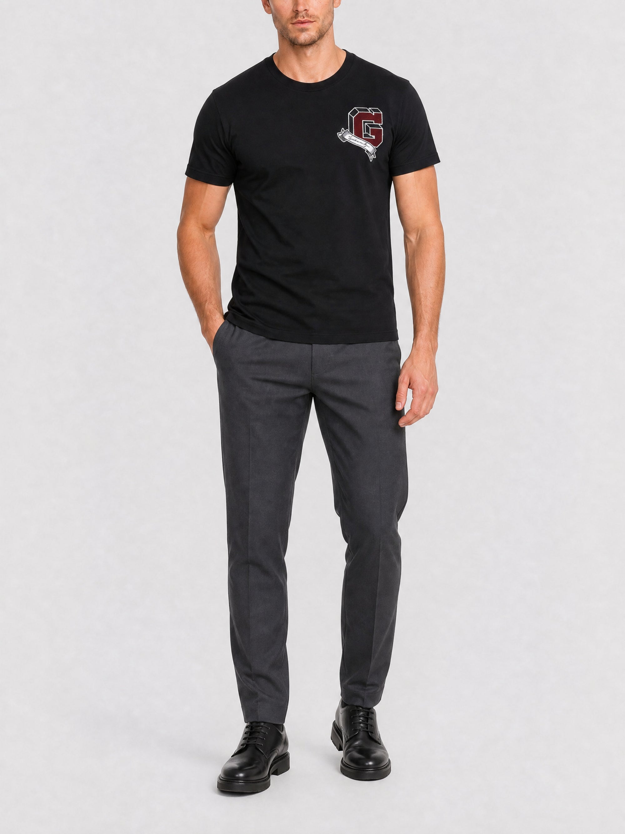 T-shirt coupe régulière - Black