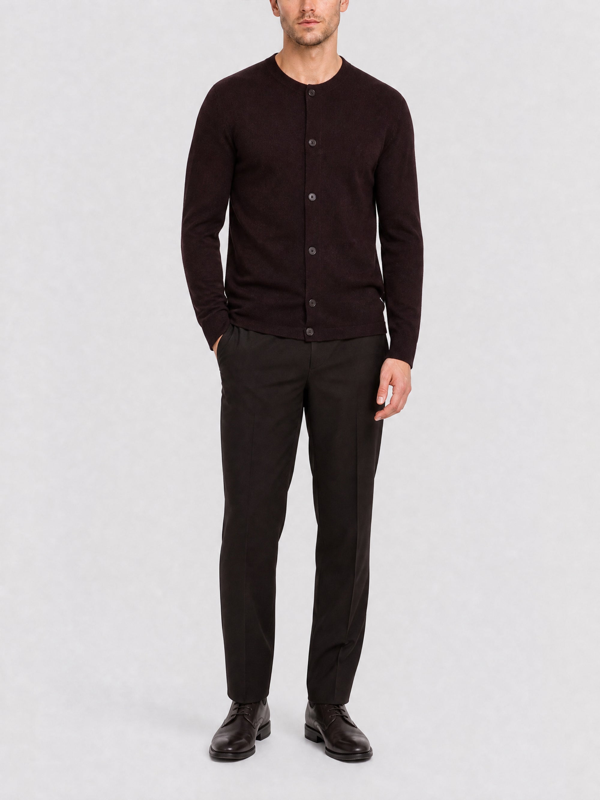 Cardigan en cachemire - Burgundy