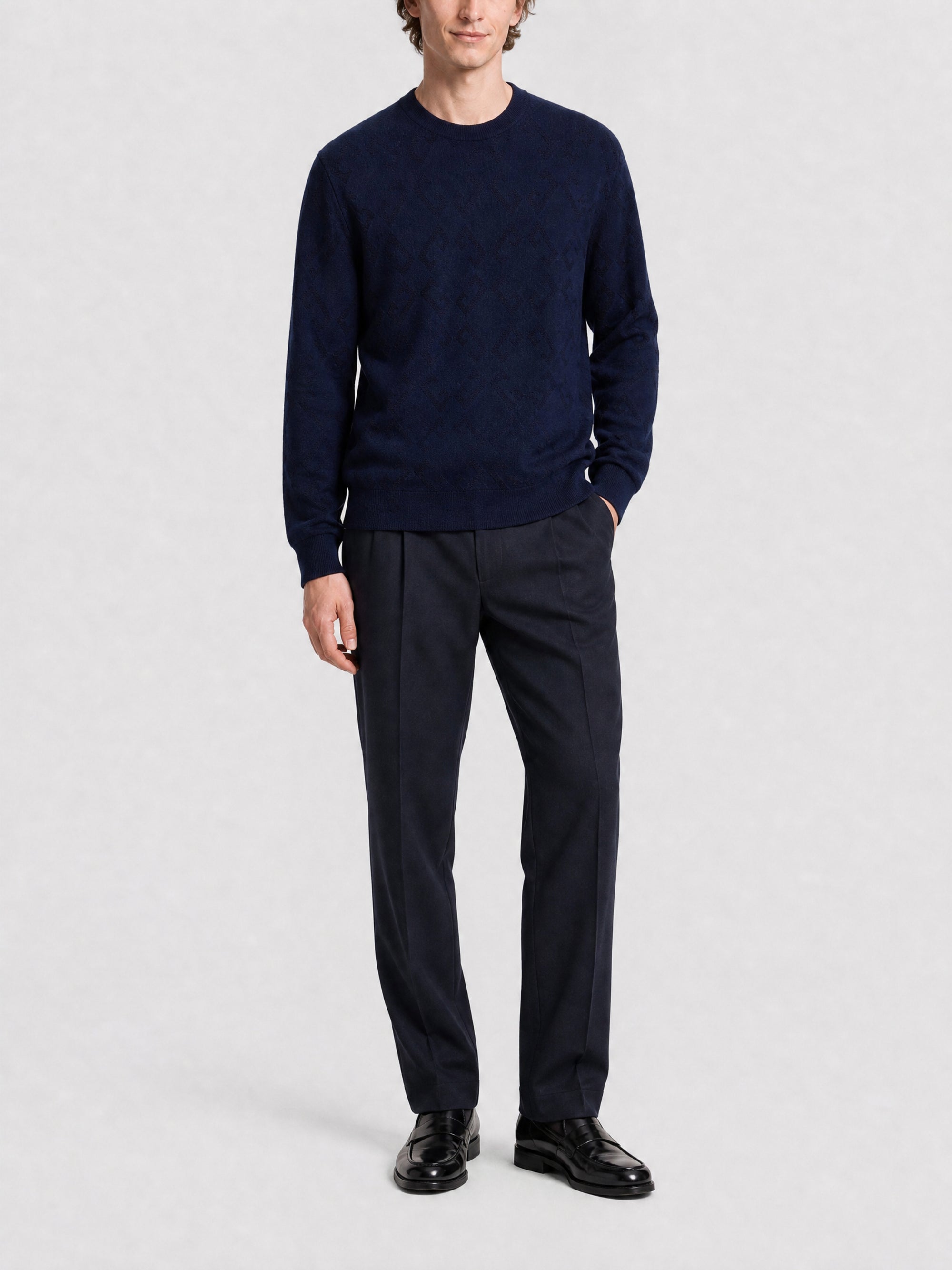 Pull sportswear en laine - Dark Blue