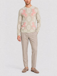 Pull avec broderie HG - Light Beige