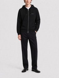 Sweat à capuche Boxy zippé - Black