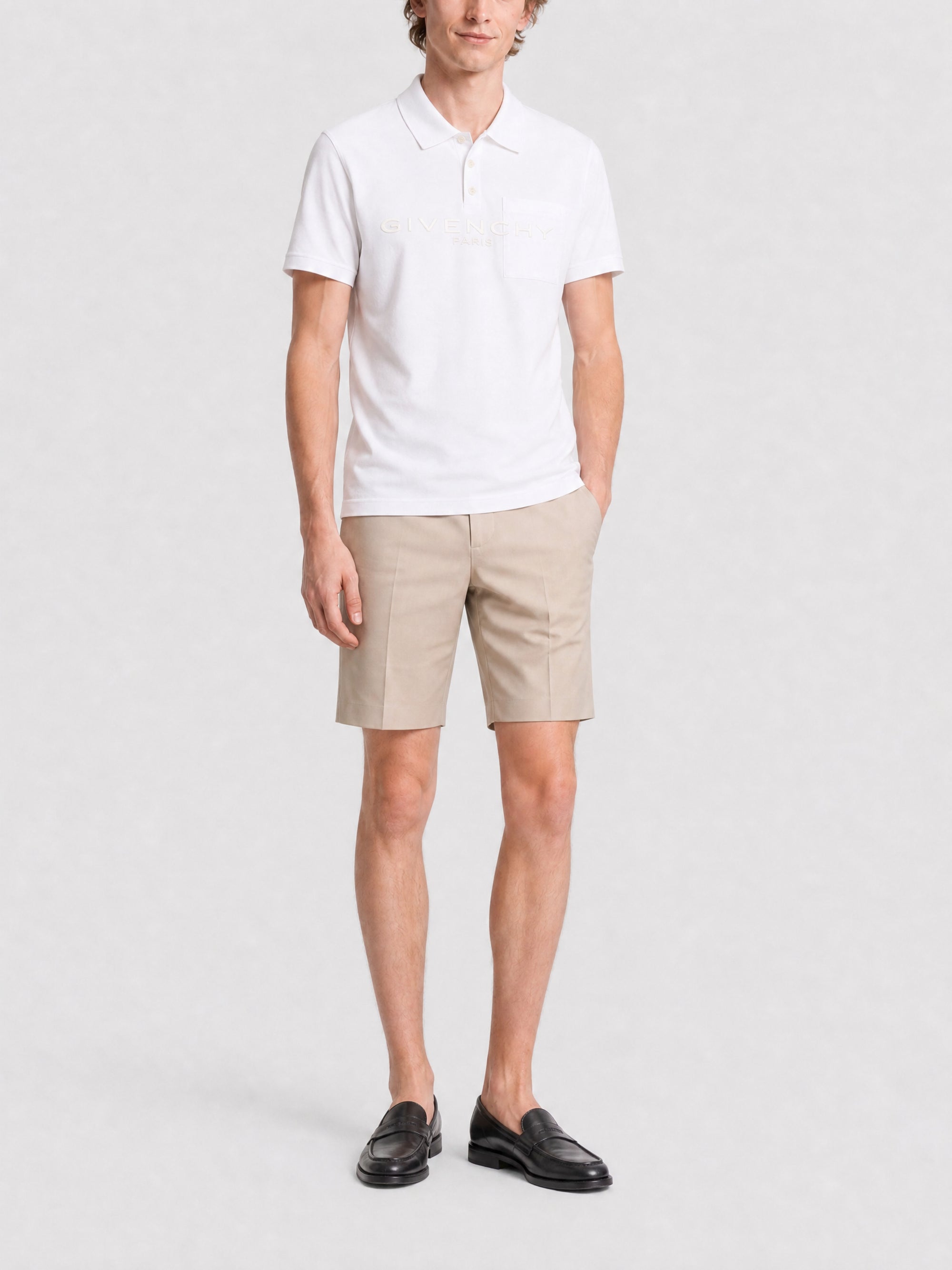 Polo manches courtes coupe régulière - White