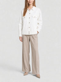 Veste oversize en denim - White
