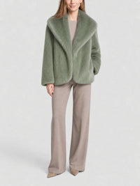Manteau en fausse fourrure - Greyish Green