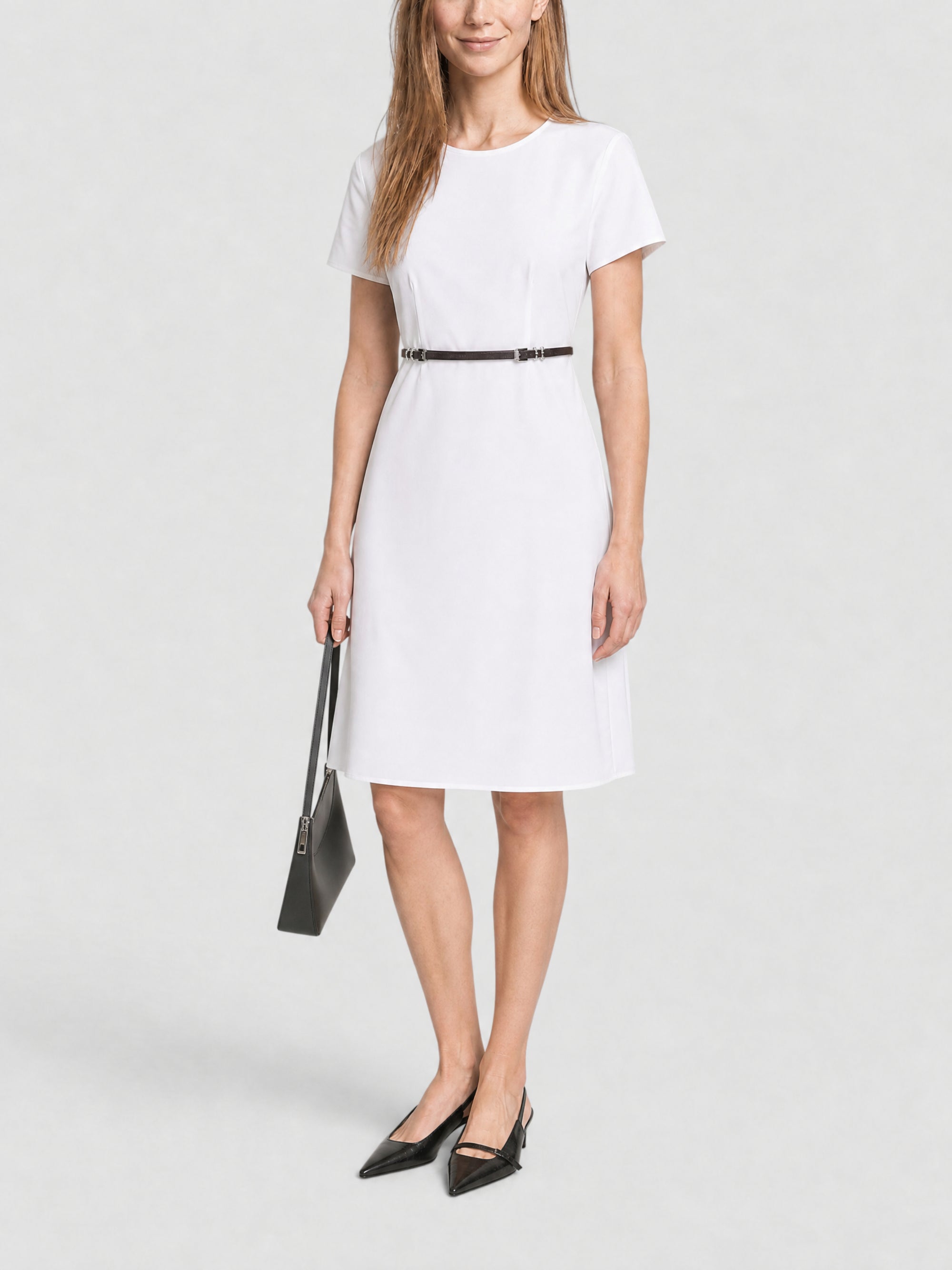 Robe Voyou en popeline - White