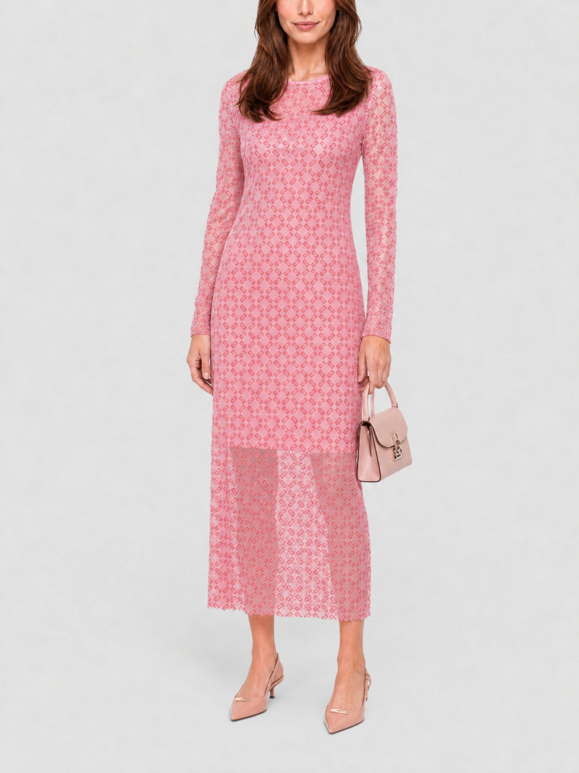 Robe à pois en tulle - Skin Rose