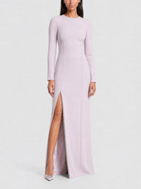 Robe du soir avec détails en cristaux - Baby Pink