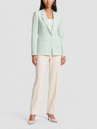 Blazer structuré en soie - Mint Green