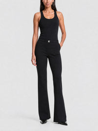 Pantalon en Punto Milano avec ceinture 4G - Black