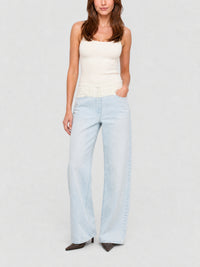 Jean Big mix - White & Light Blue