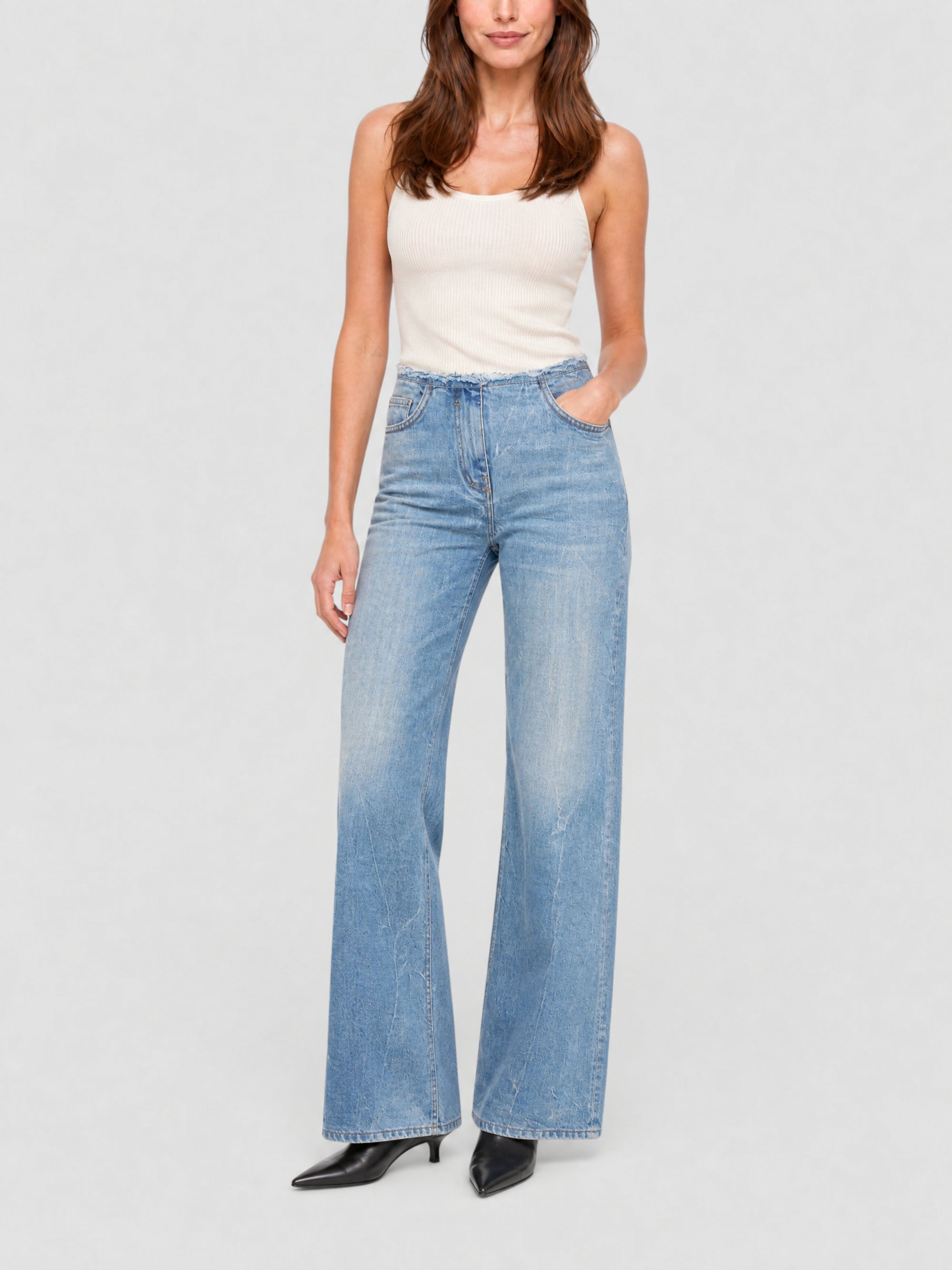 Jean Voyou taille basse - Light Blue