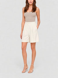 Bermuda en tweed - Eggshell