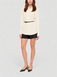 Chemise Voyou en soie - Ecru