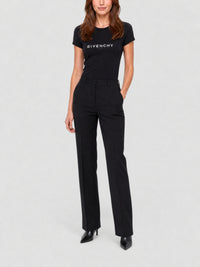 T-shirt ajusté manches courtes - Black