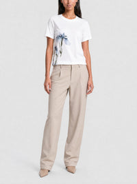 T-shirt tie and dye avec imprimé Love - White