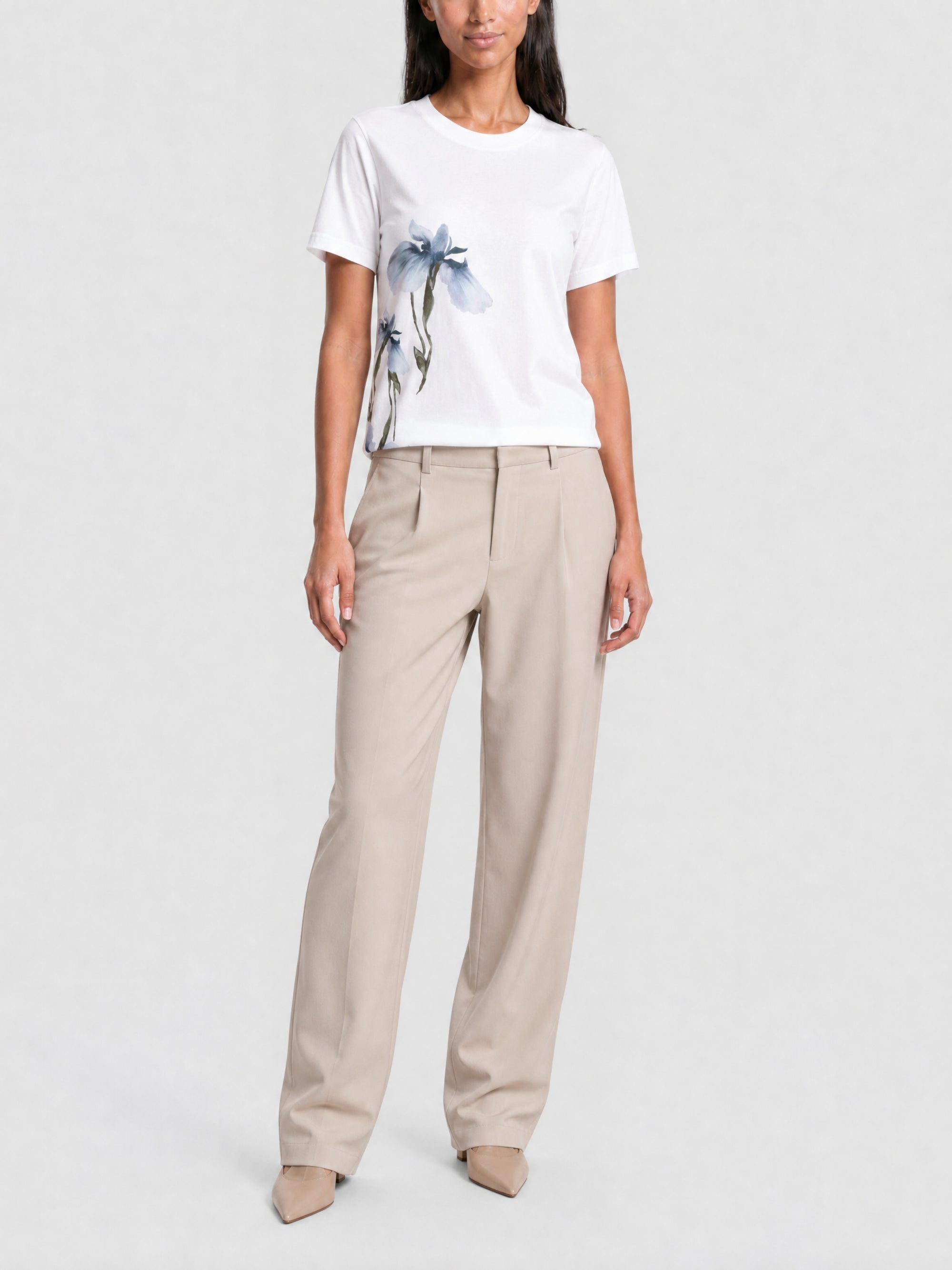 T-shirt tie and dye avec imprimé Love - White
