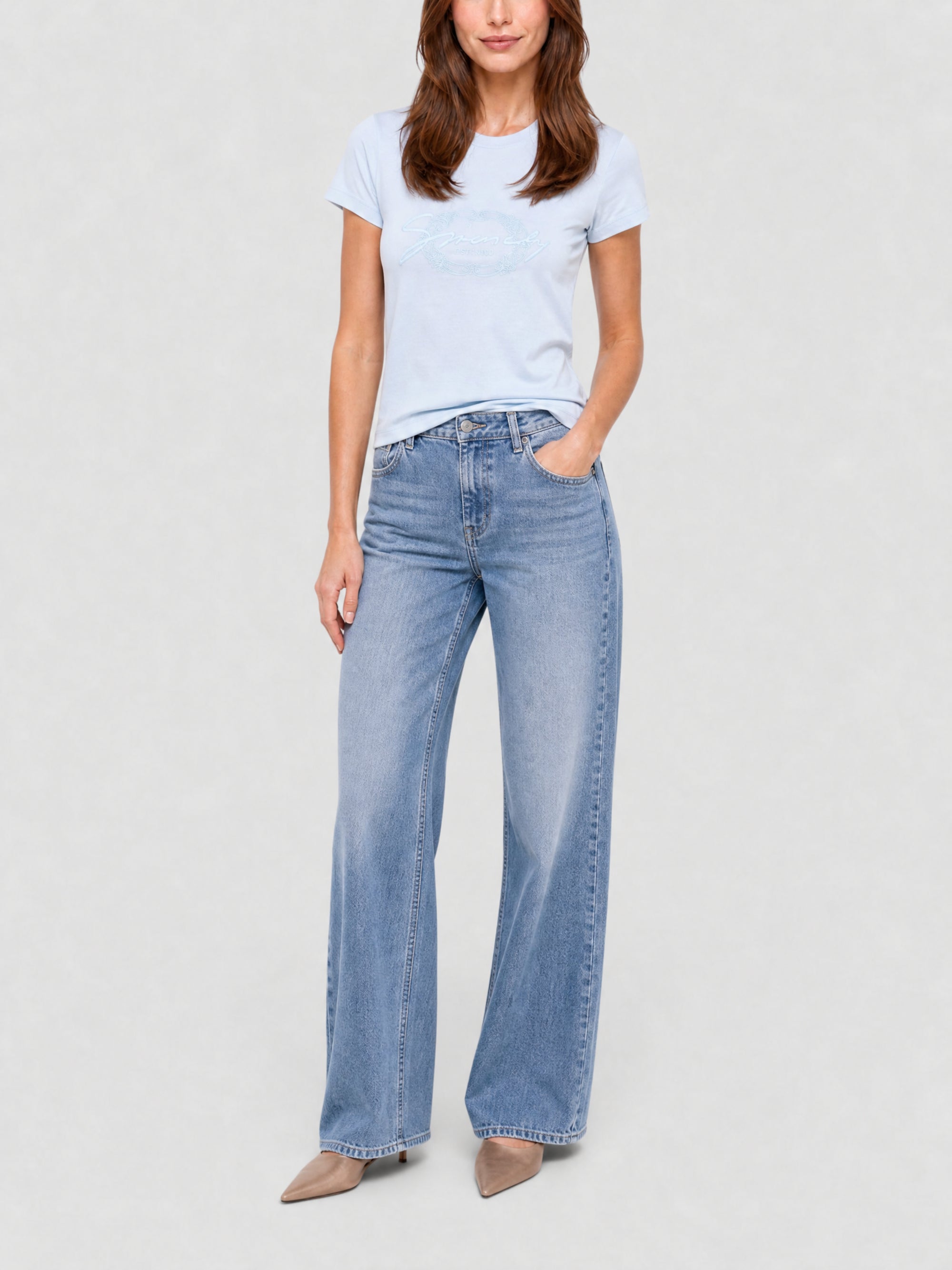 T-shirt Slim - Baby Blue