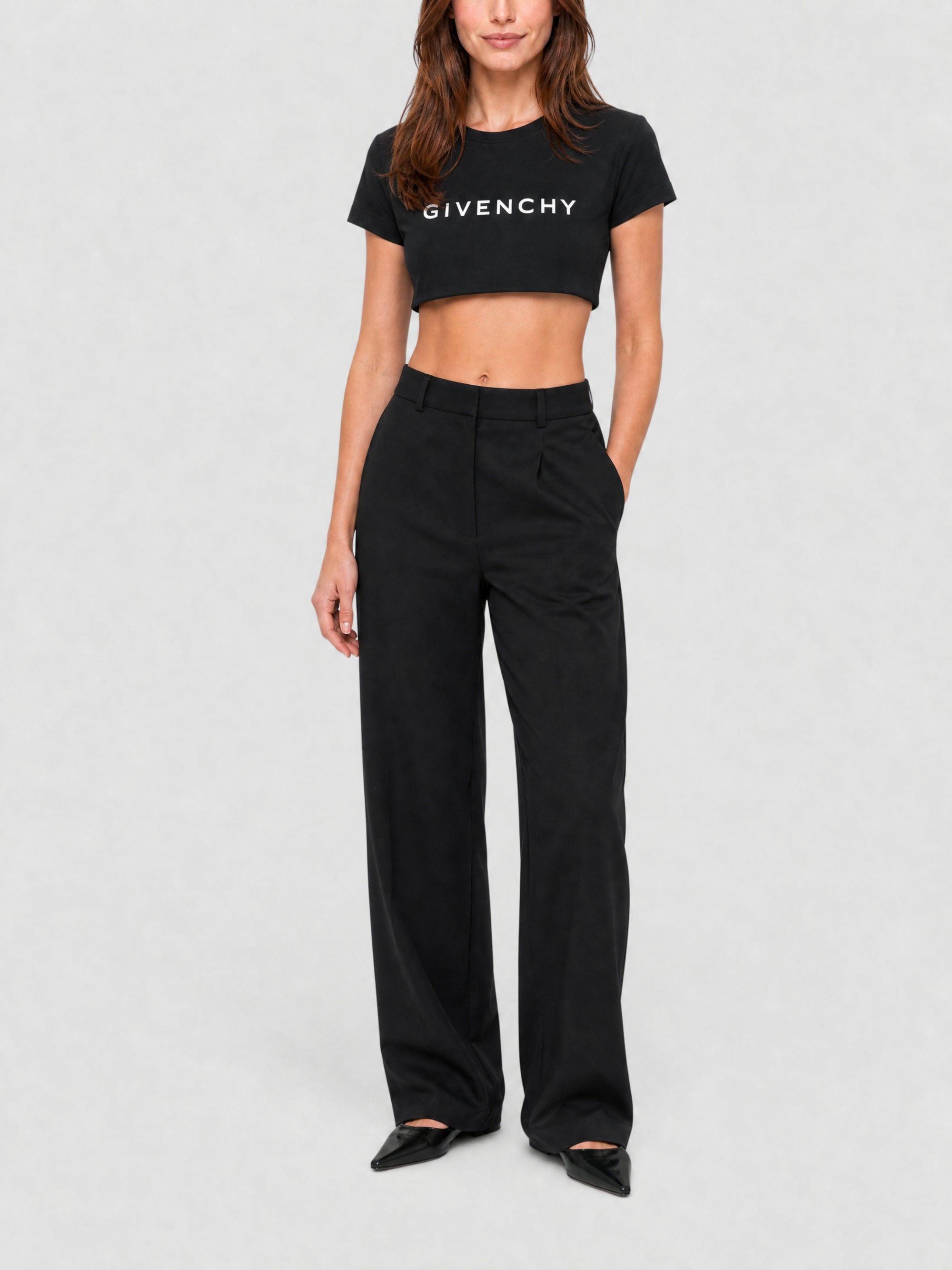 T-shirt court - Black