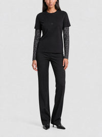 T-shirt manches longues double épaisseur - Black
