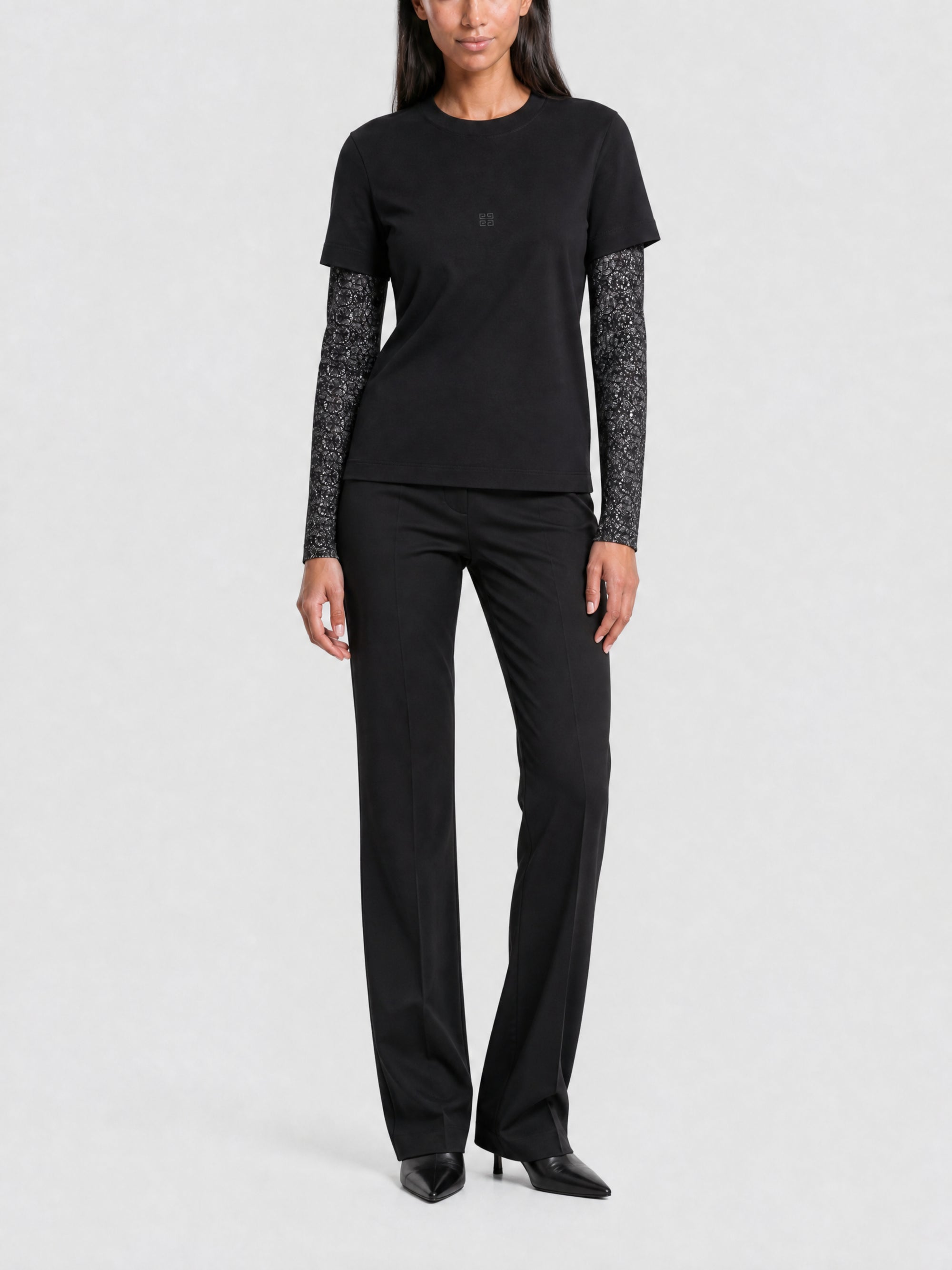 T-shirt manches longues double épaisseur - Black