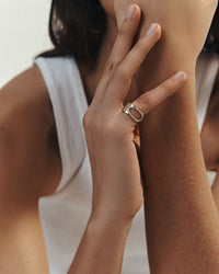 Gigi ring in yellow gold - Sapphire