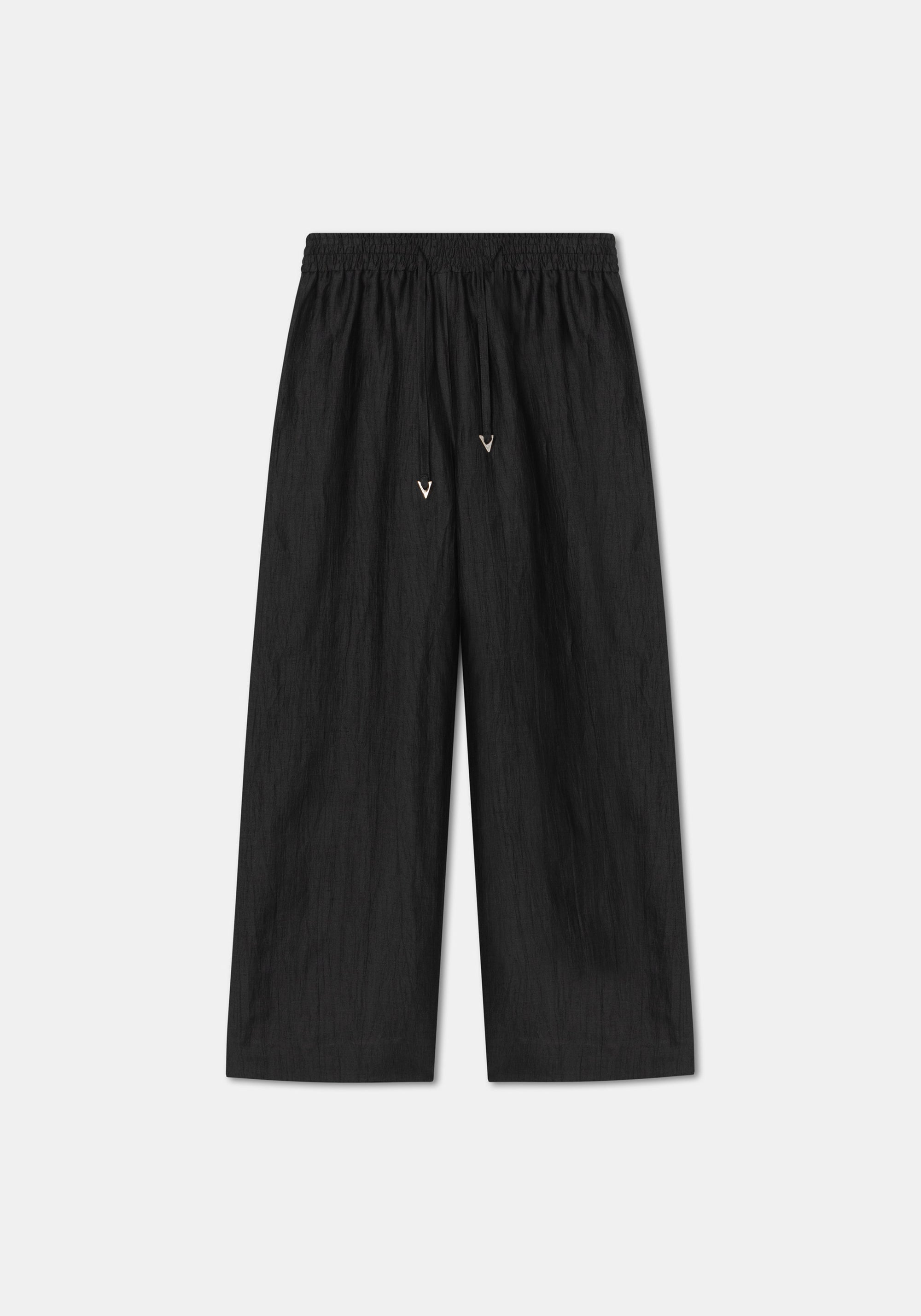 Pantalon large Gilbert en lin - Black